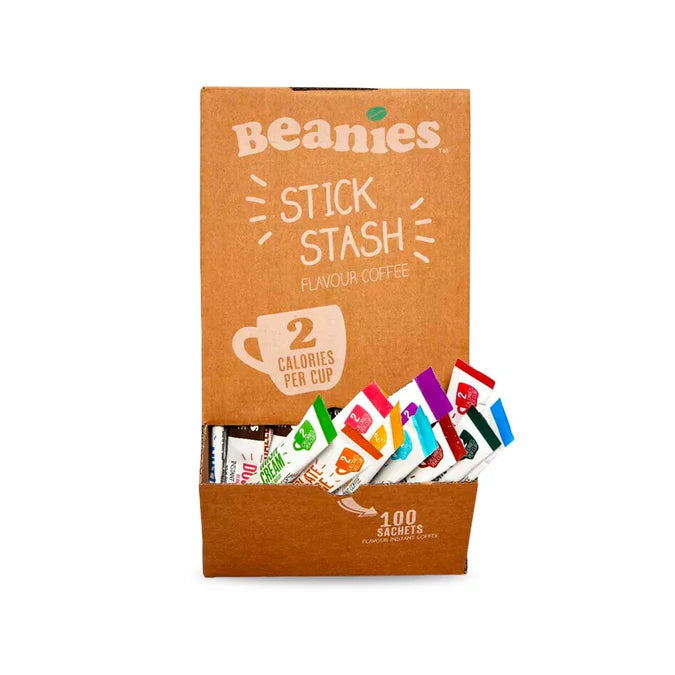 Beanies Mixed Stash Instant Coffee Sticks 100 Pack