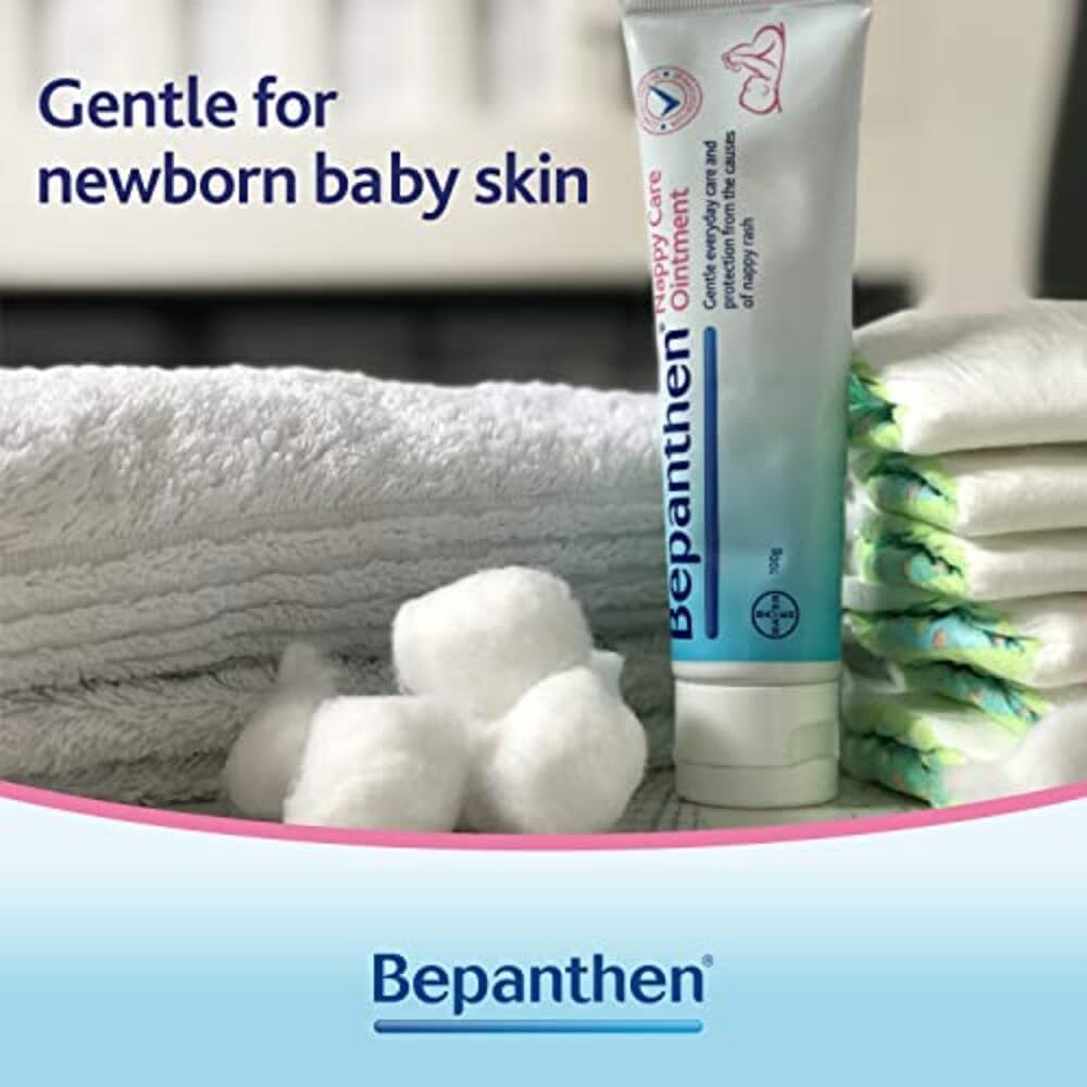 Bepanthen Nappy Care Ointment 100g offers long-lasting skin protection for babies