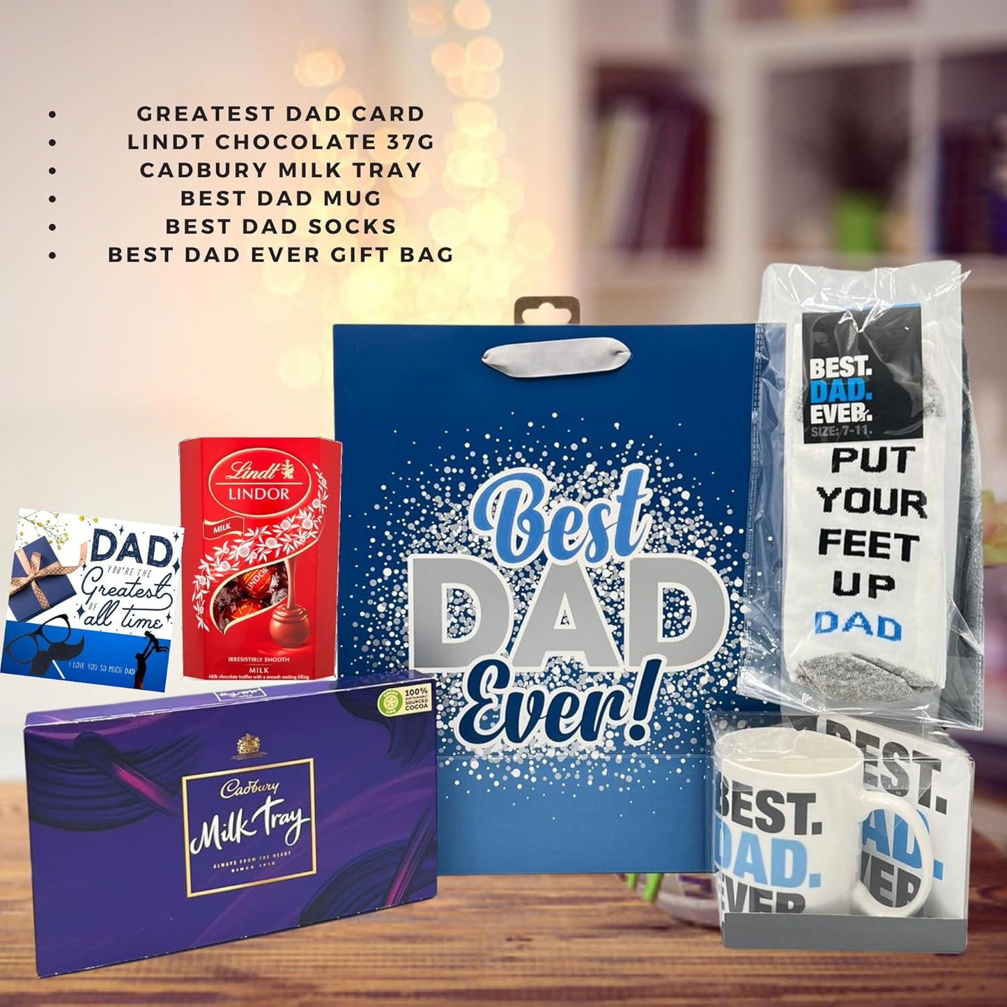 Best gift idea for Dad with snacks and thoughtful goodies