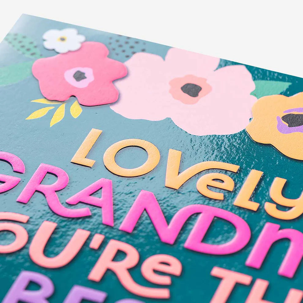 Best Grandma Floral Birthday Card, a charming choice among birthday cards and birthday card greeting cards for a special celebration.