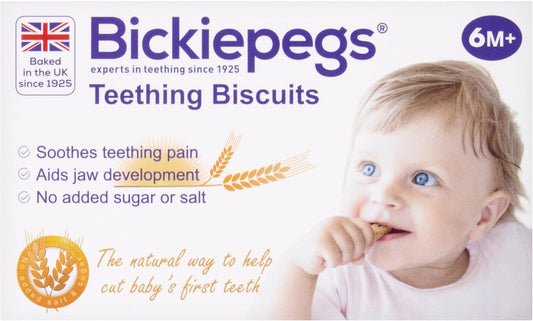 bickiepegs natural teething biscuits 38g tube