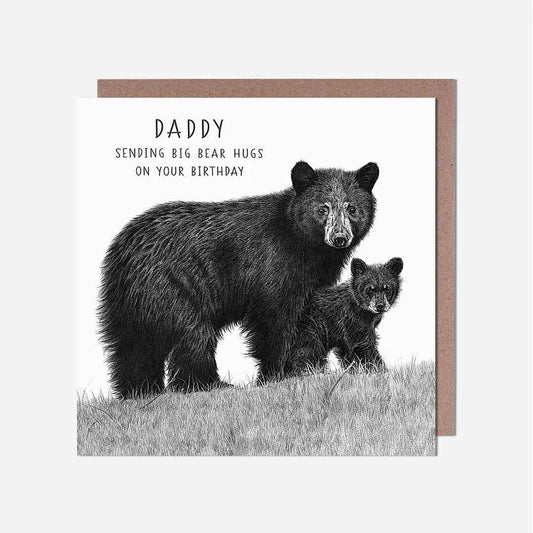 Big Bear Hugs Daddy Birthday Card, a trend birthday card found in greeting cards near me and birthday card greeting cards collections.