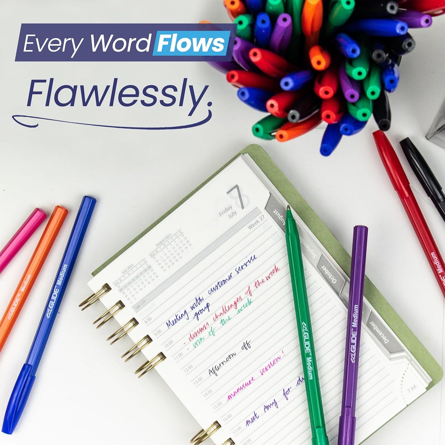 Eziglide ballpoint pens ideal for office or school