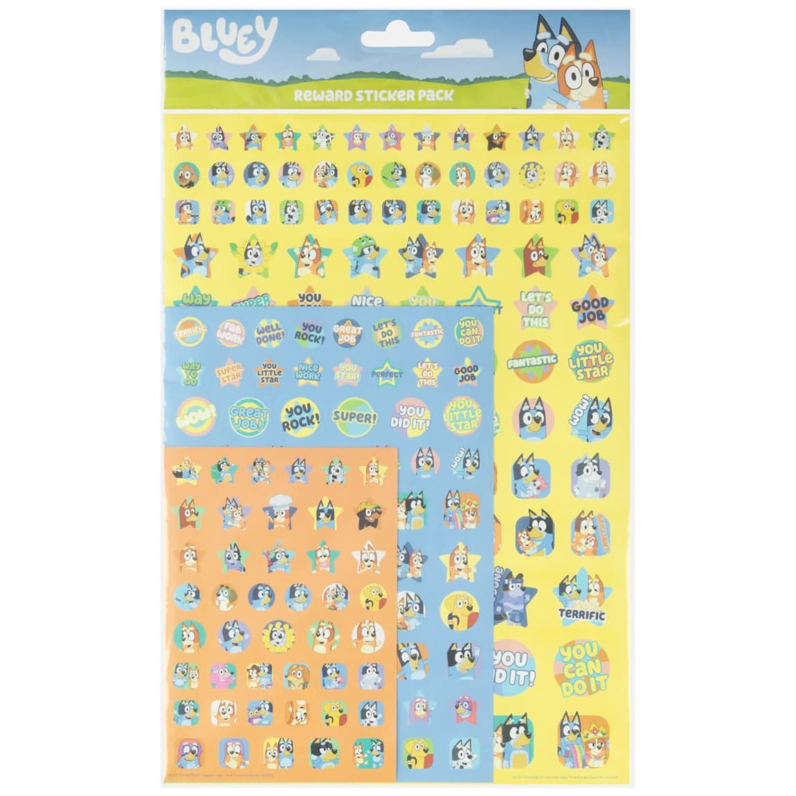 Bluey Reward Sticker Pack for Kids