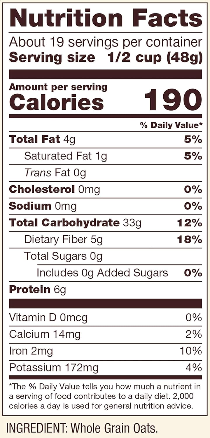 Bob’s Red Mill rolled oats