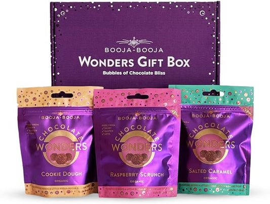 Booja-Booja Chocolate Wonders Gift Box 3 Pack with assorted flavours