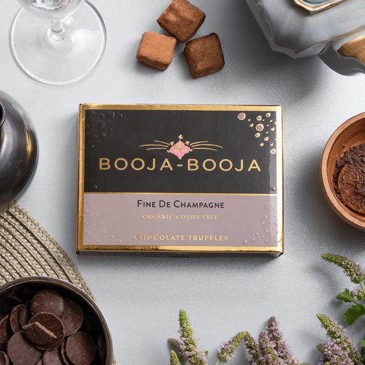 Booja-Booja Fine de Champagne vegan chocolate truffles 92g