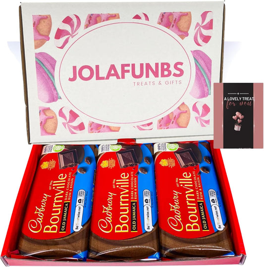 Bournville dark chocolate hamper 100g with greeting cards