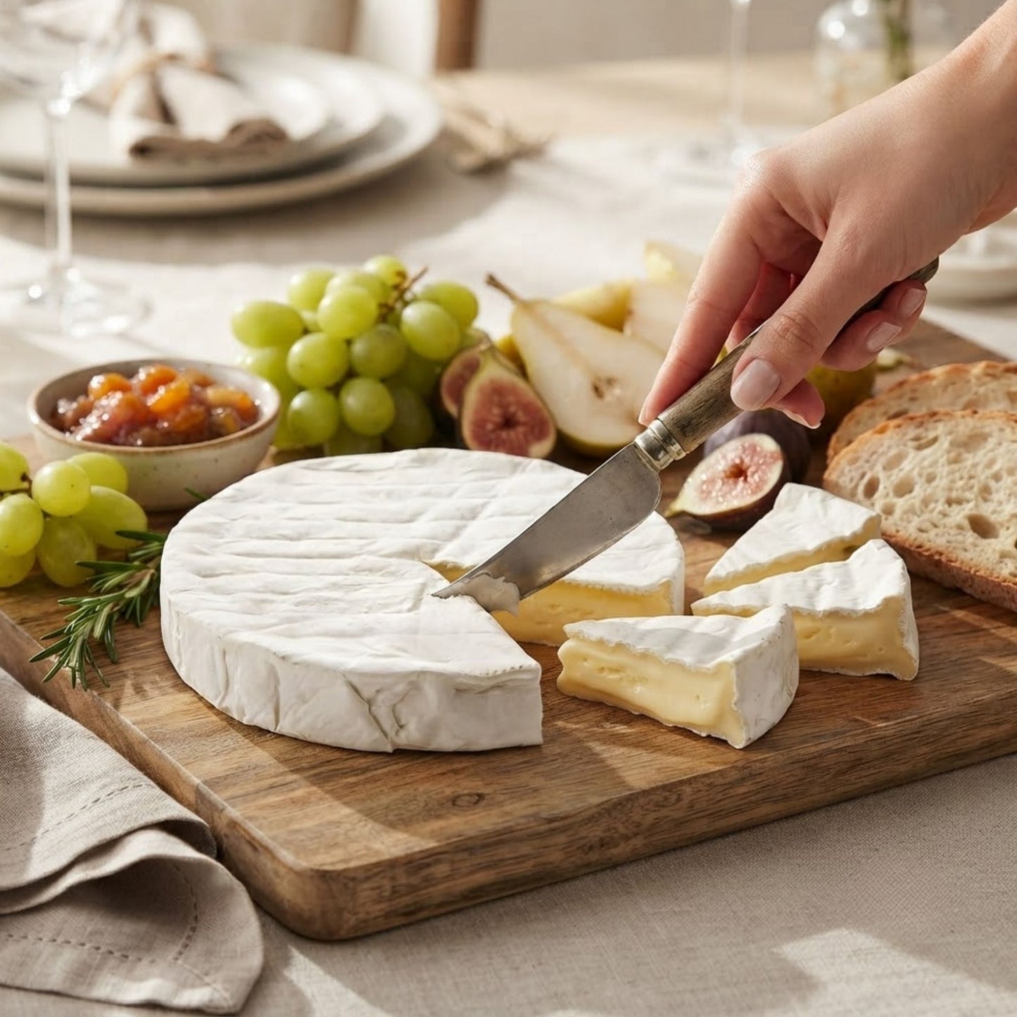 Artisan British brie selection