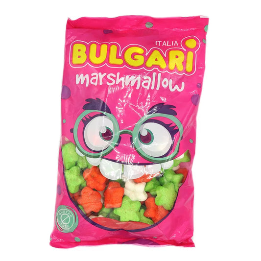 Bulgari Green Red and White Mallow Stars marshmallows 900g bag
