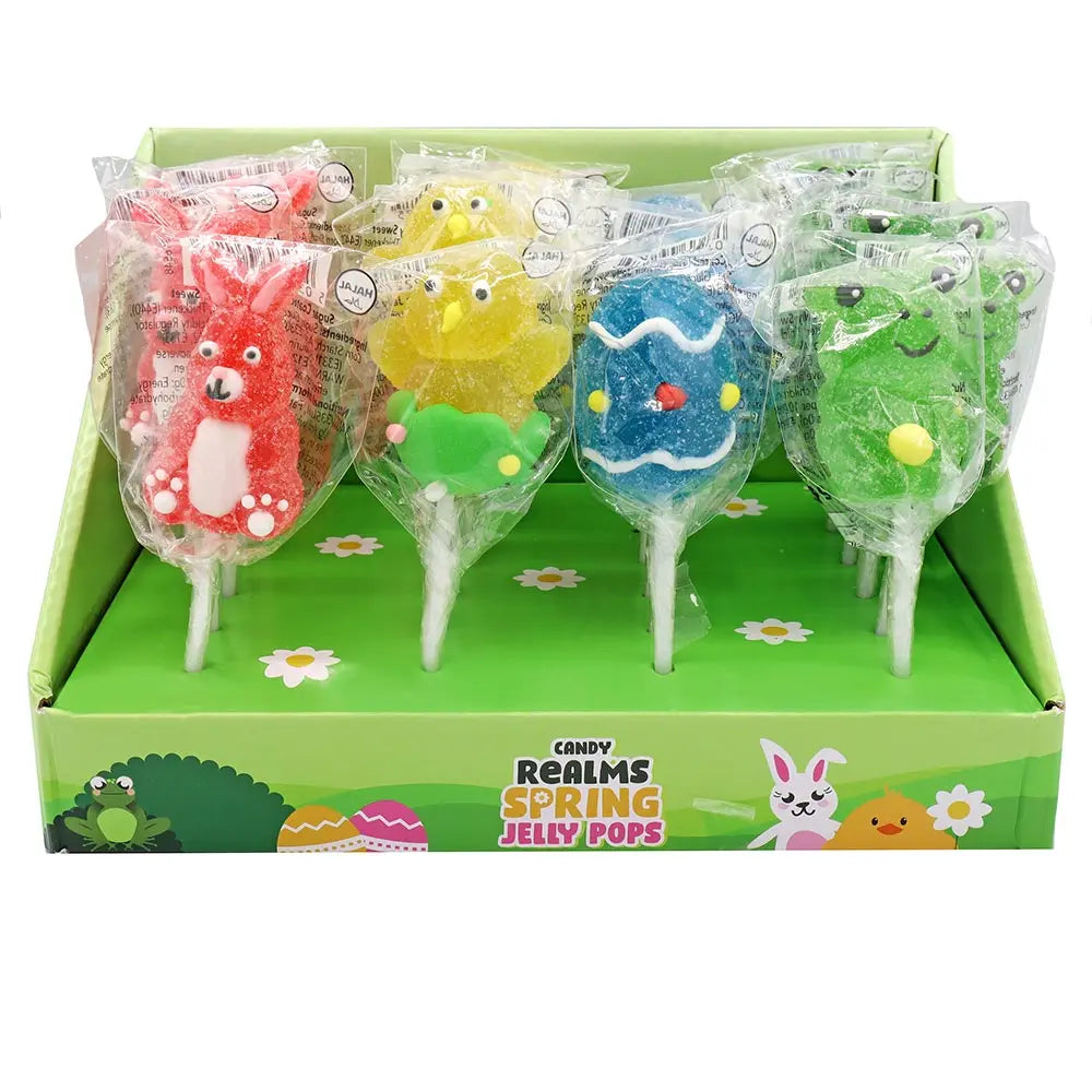 Easter bunny shaped jelly pop sweet