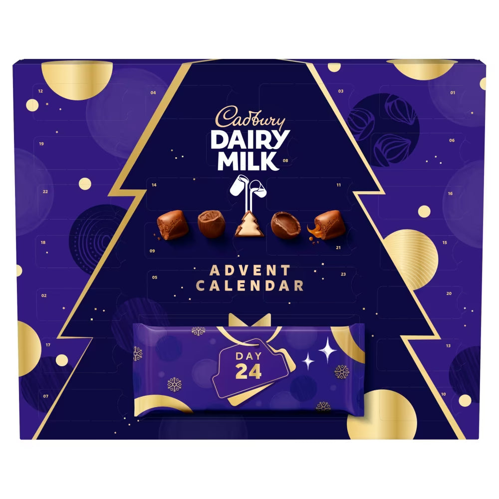 348g Cadbury Dairy Milk Advent Calendar for daily festive chocolate treats