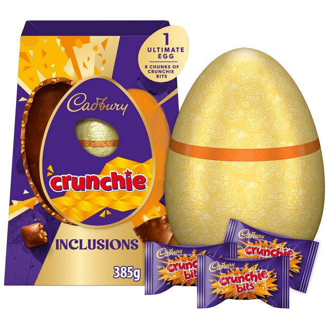 Cadbury Crunchie inclusions Easter egg 385g