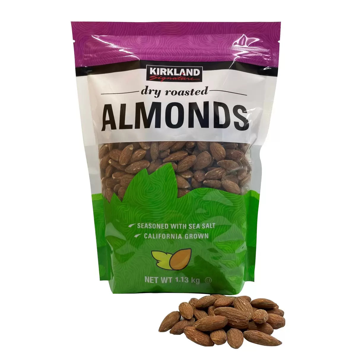Premium California almonds lightly salted and roasted 1.13kg