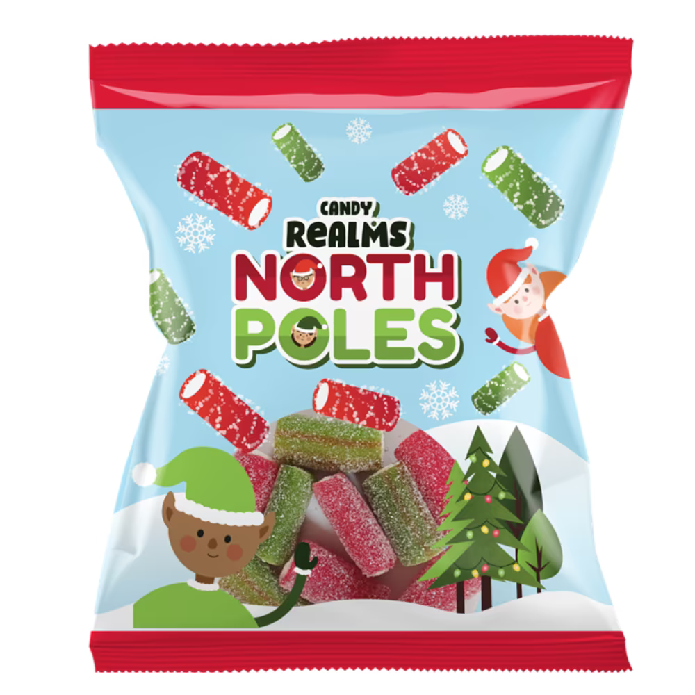 Festive fruit flavour Christmas sweets from Candy Realms