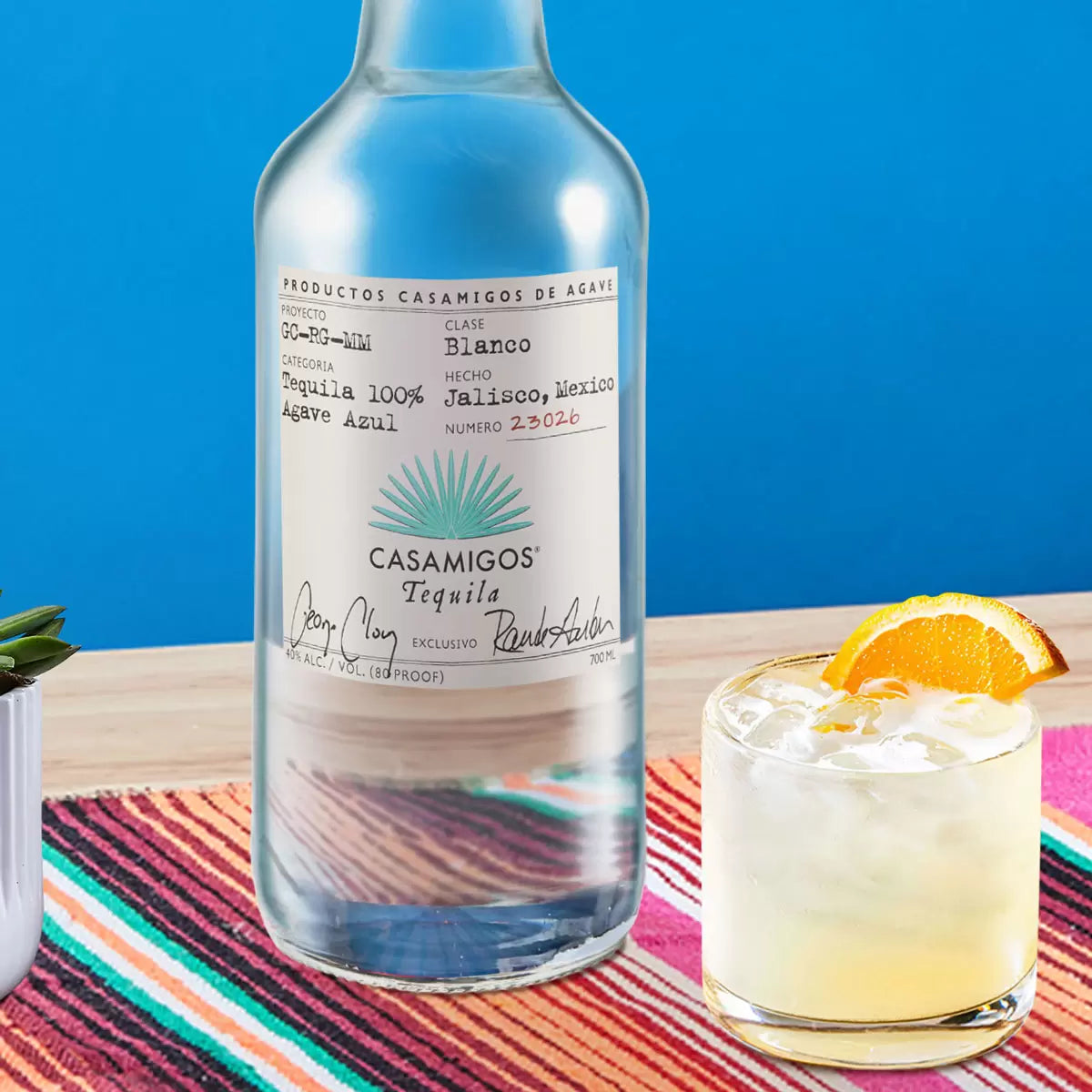 Casamigos Blanco Tequila β 70cl β Elegant Side View