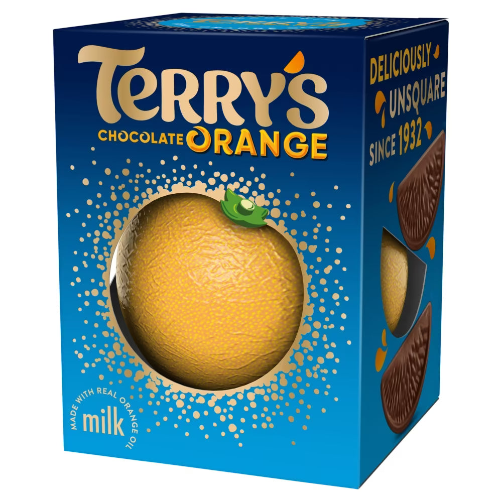 segmented milk chocolate ball with orange