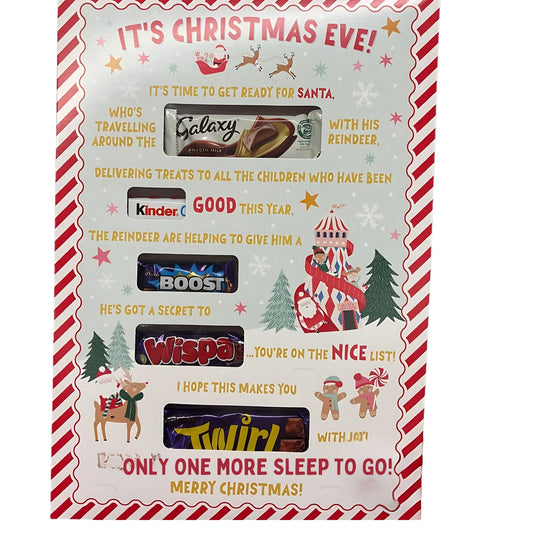 Christmas Eve Chocolate Box with 5 bars