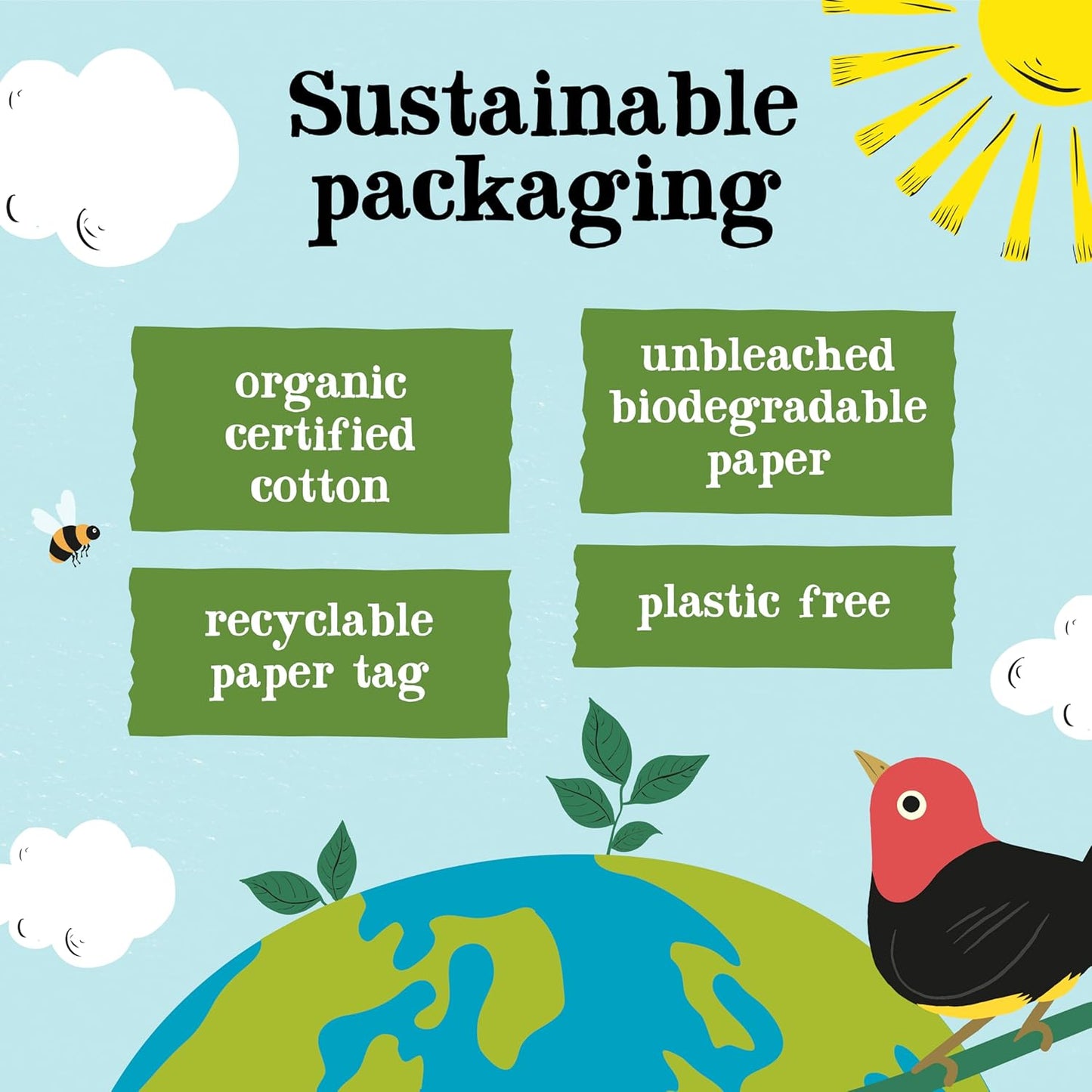 Eco-friendly sustainable packaging of Clipper black tea