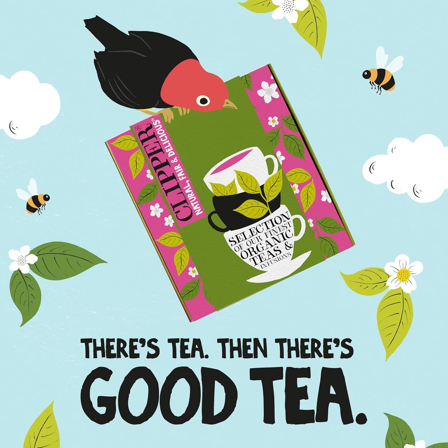 Individually wrapped eco-friendly unbleached tea bags