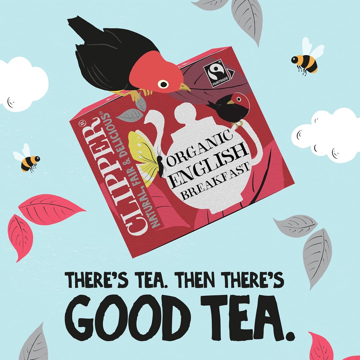 Clipper Fairtrade Organic English Breakfast tea box