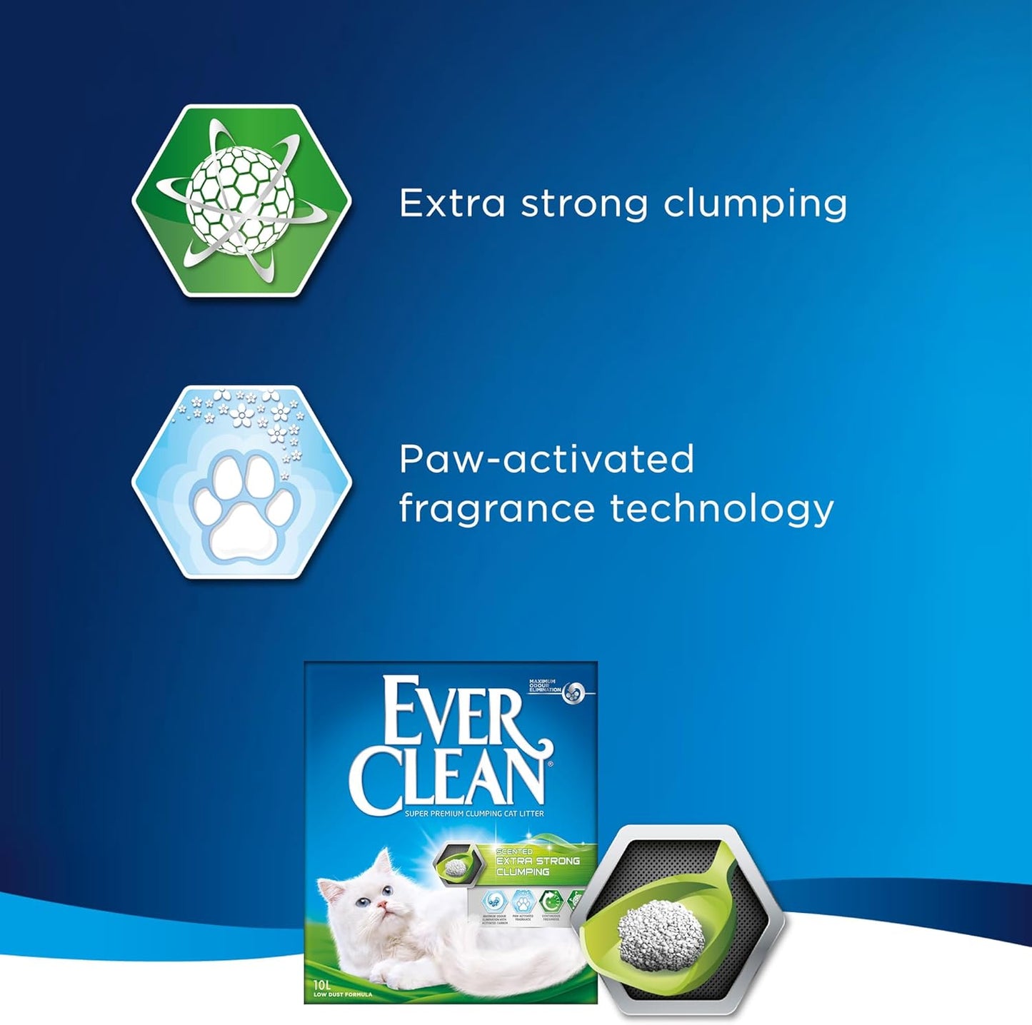 scented cat litter with odour control ever clean