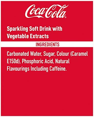 Coca Cola Classic PET Cola 500ml Pack of 24 Bottles - Refreshing Soft Drink