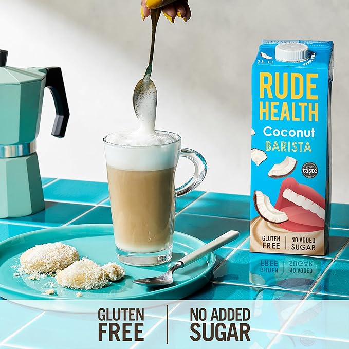 lactose and gluten free coconut barista drink