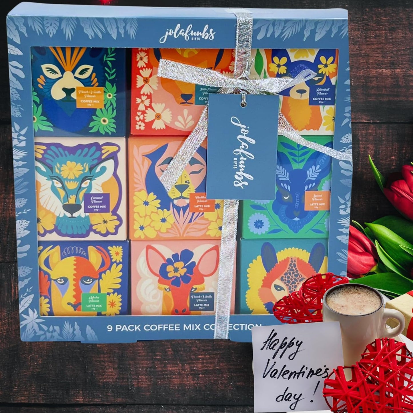 Variety pack of instant coffees in a gift set, perfect for coffee lovers