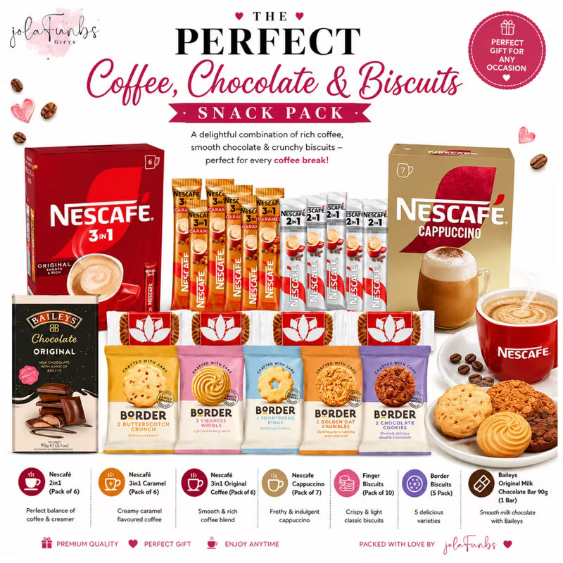Nescafé instant coffee sachet variety snack box