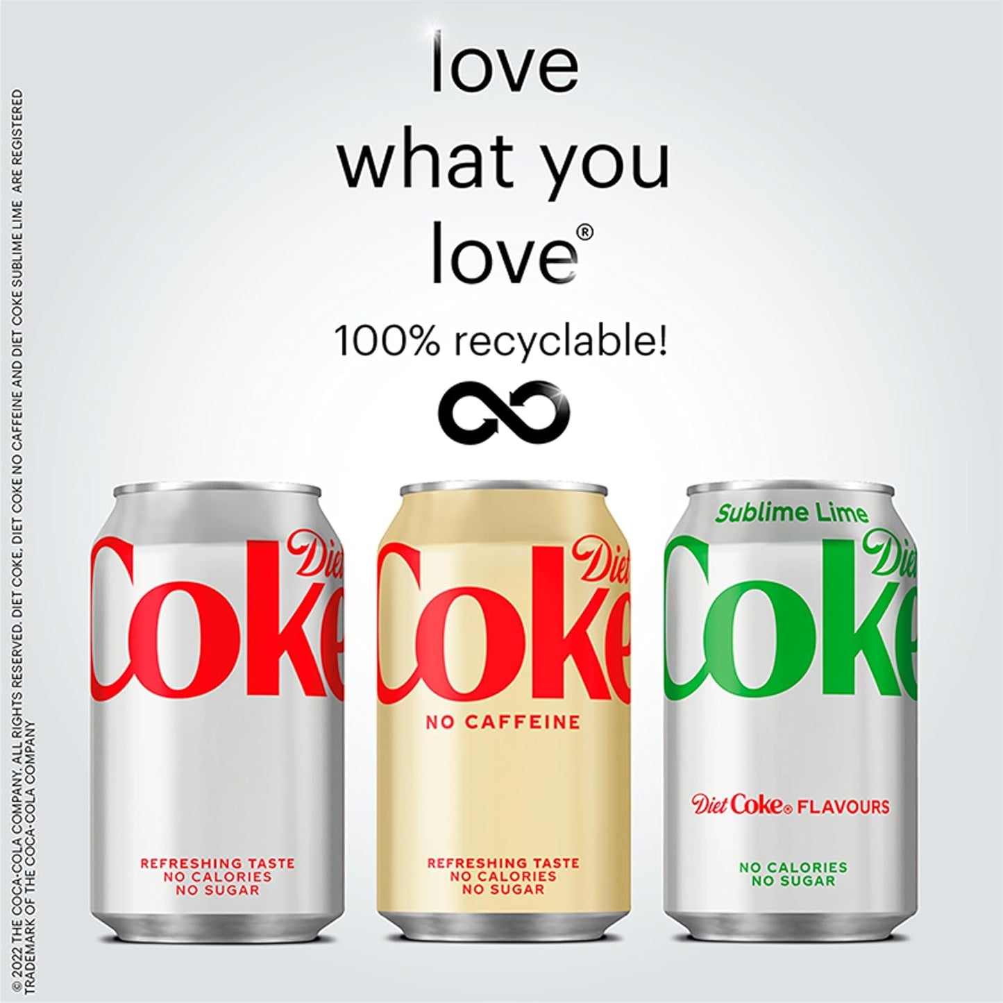 Coke Diet 100% recyclable can