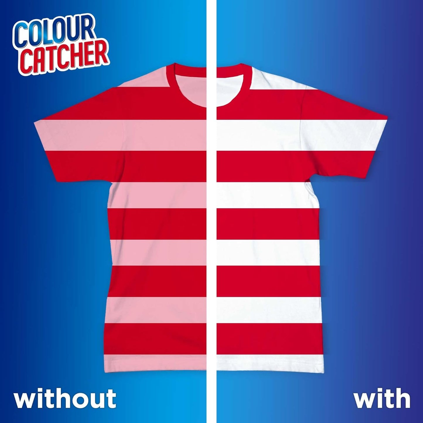 Colour Catcher Max Protect Laundry Sheets – 60 Pack, Front View – 60-pack of laundry sheets designed to protect bright colours and prevent colour run.