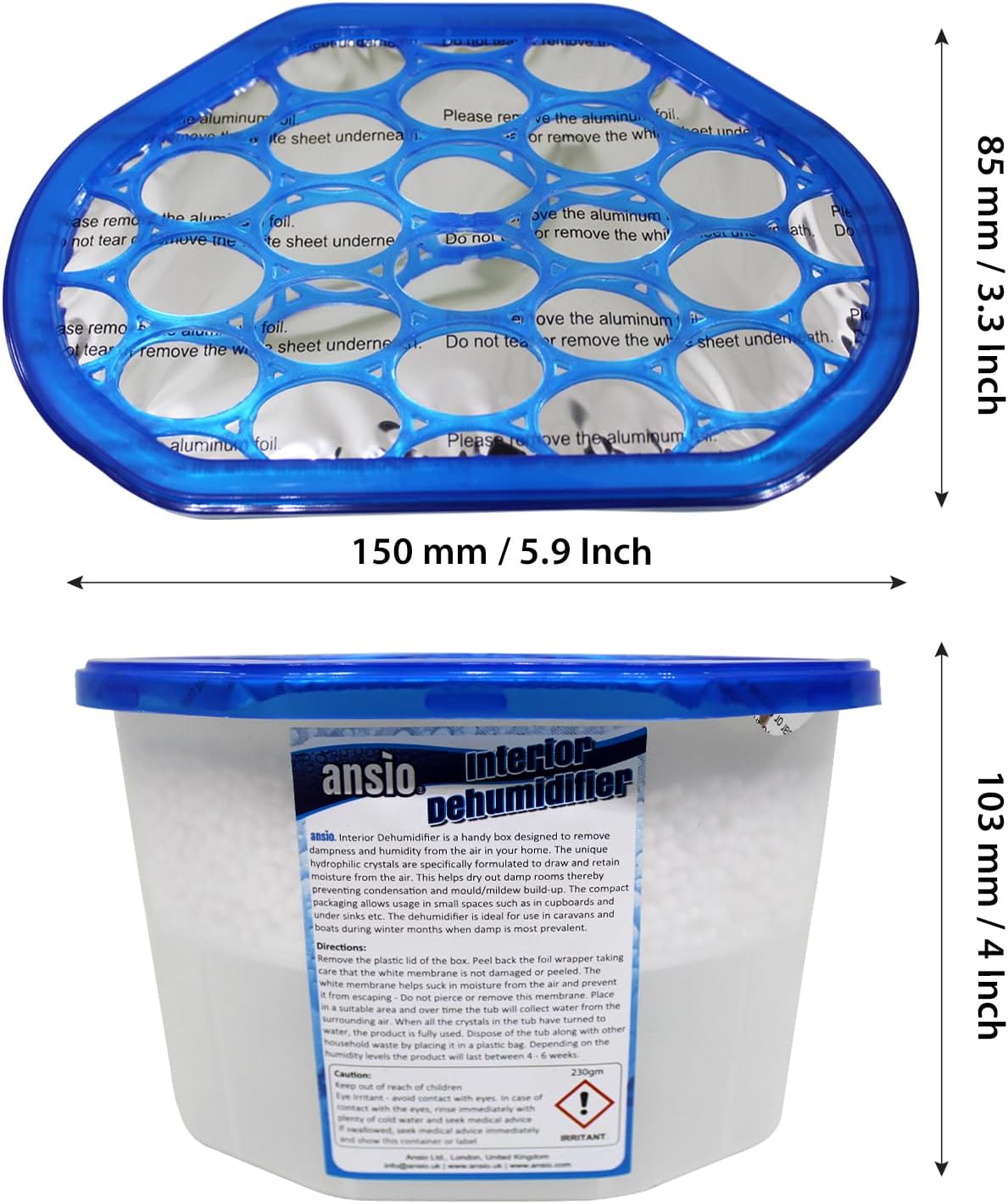 Compact absorber perfect for wardrobes