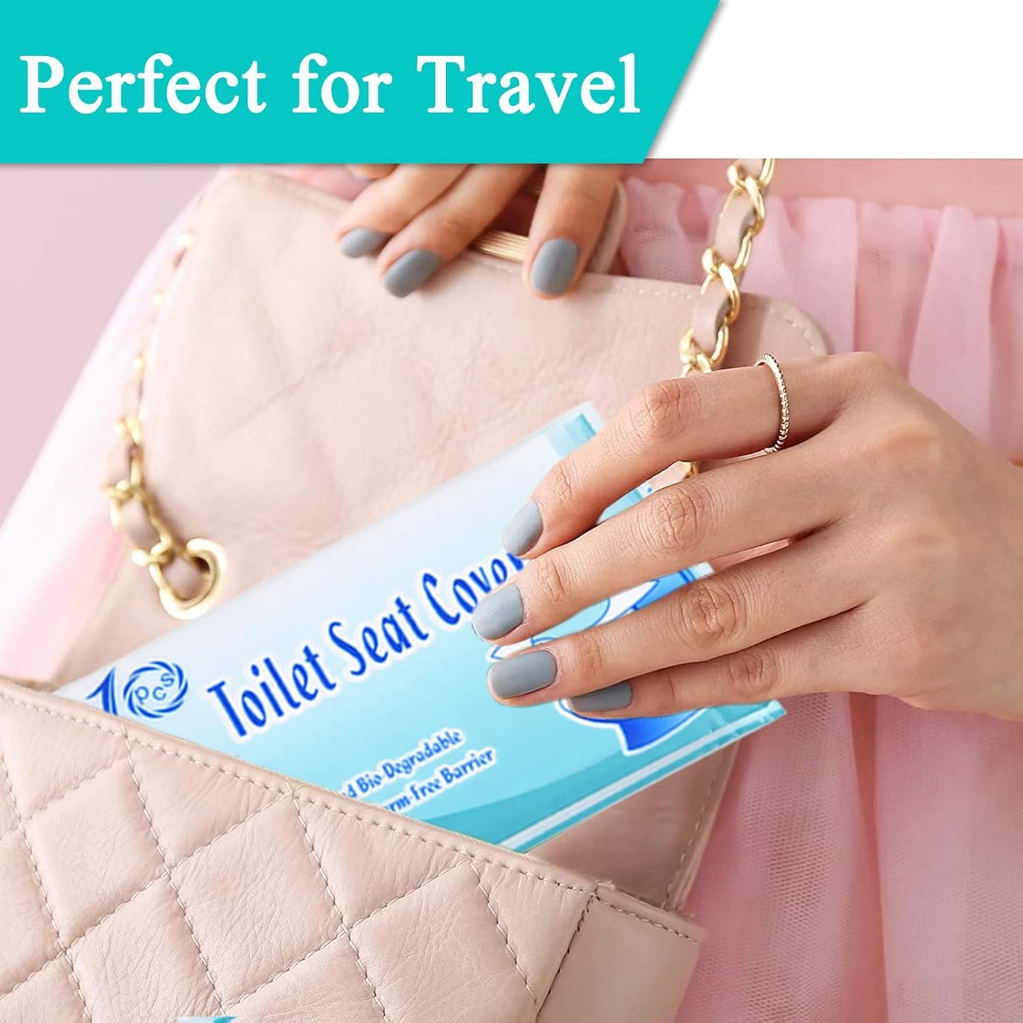 Soft flushable bathroom seat covers portable size