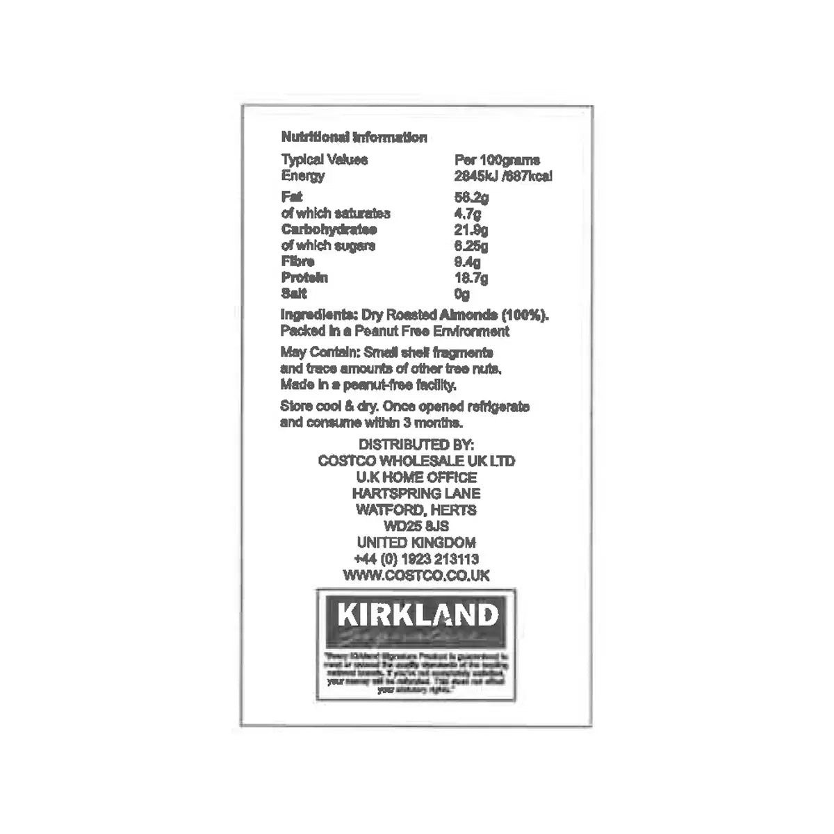 Natural almond butter made from roasted almonds