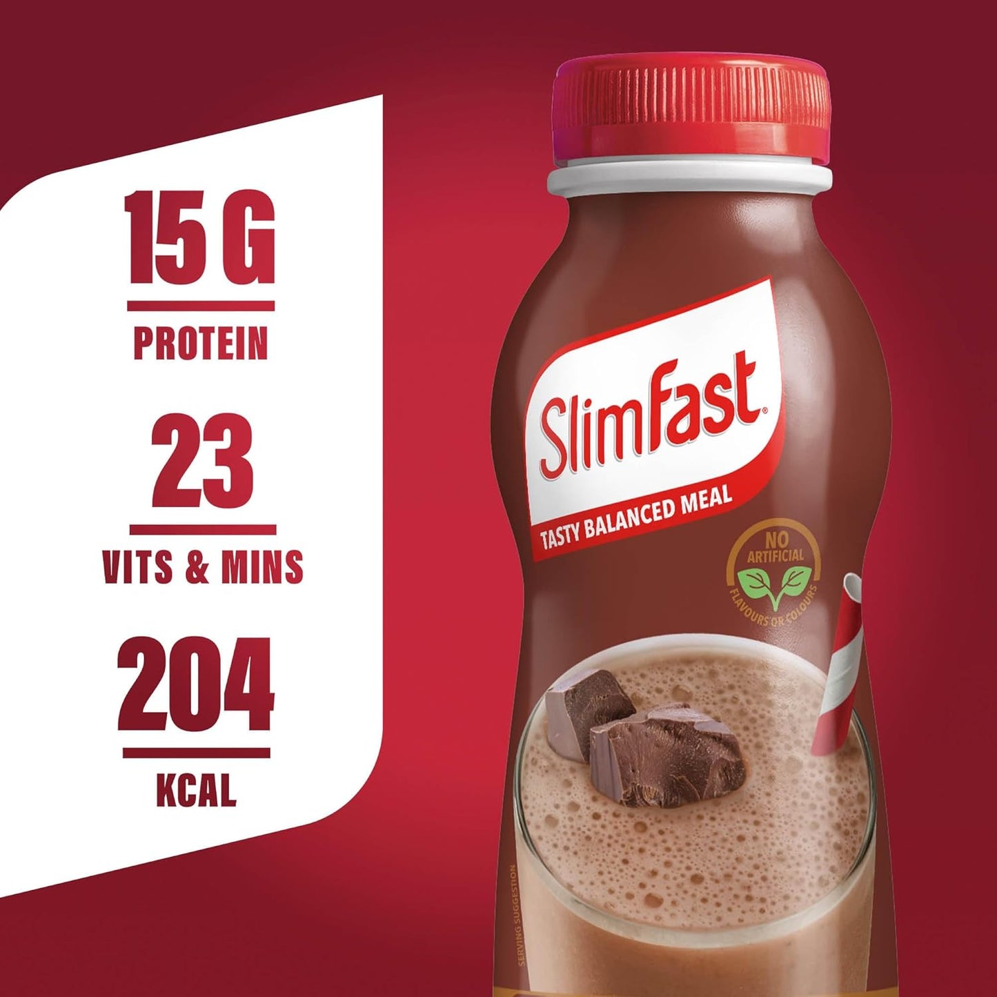 Chocolate-flavoured meal shake