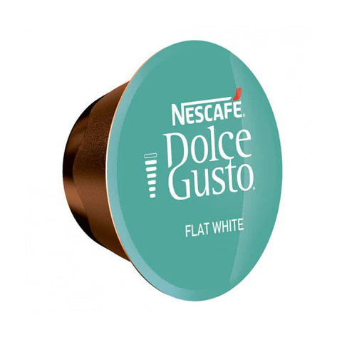 Creamy flat white made with Nescafé coffee pods