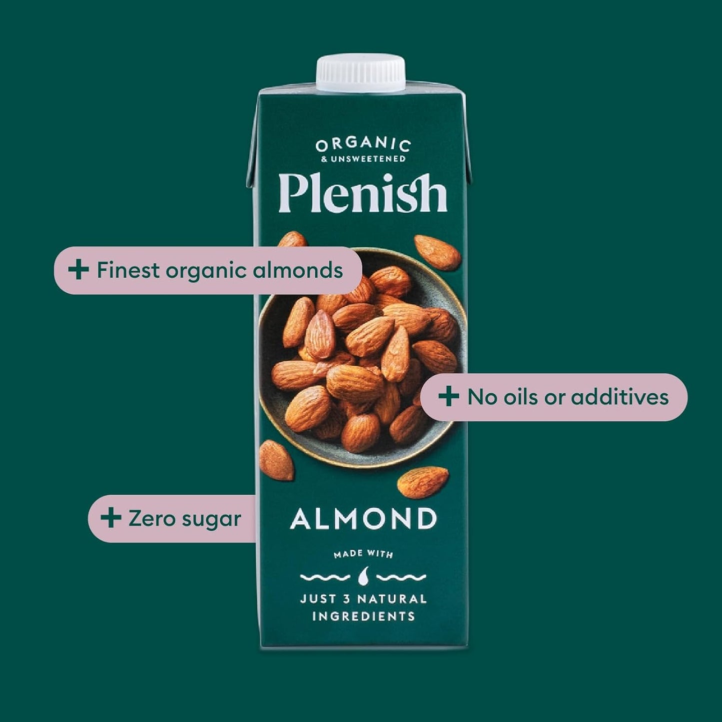 vegan almond drink with only three ingredients