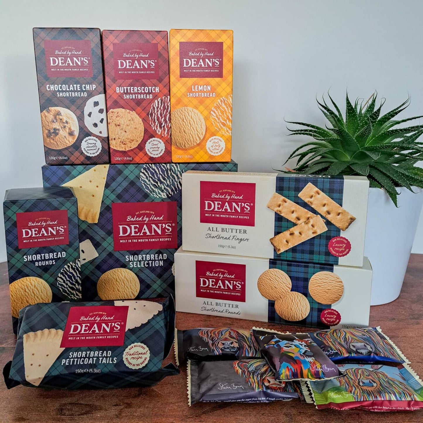 Luxury shortbread and cookie selection in collectible tin