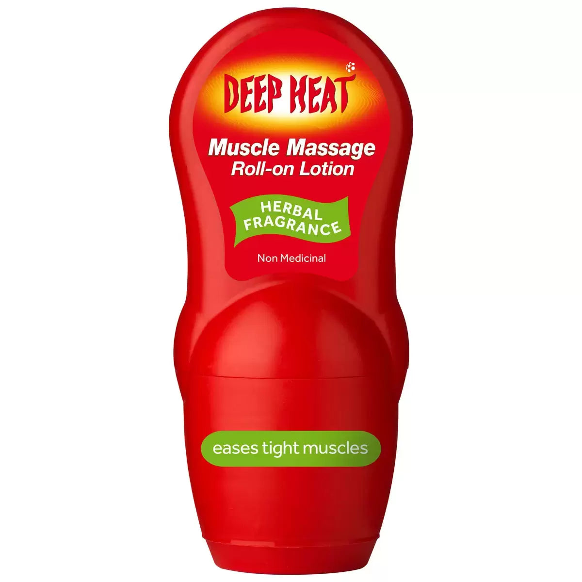 Application of Deep Heat Muscle Massage Roll-On Lotion for targeted pain relief