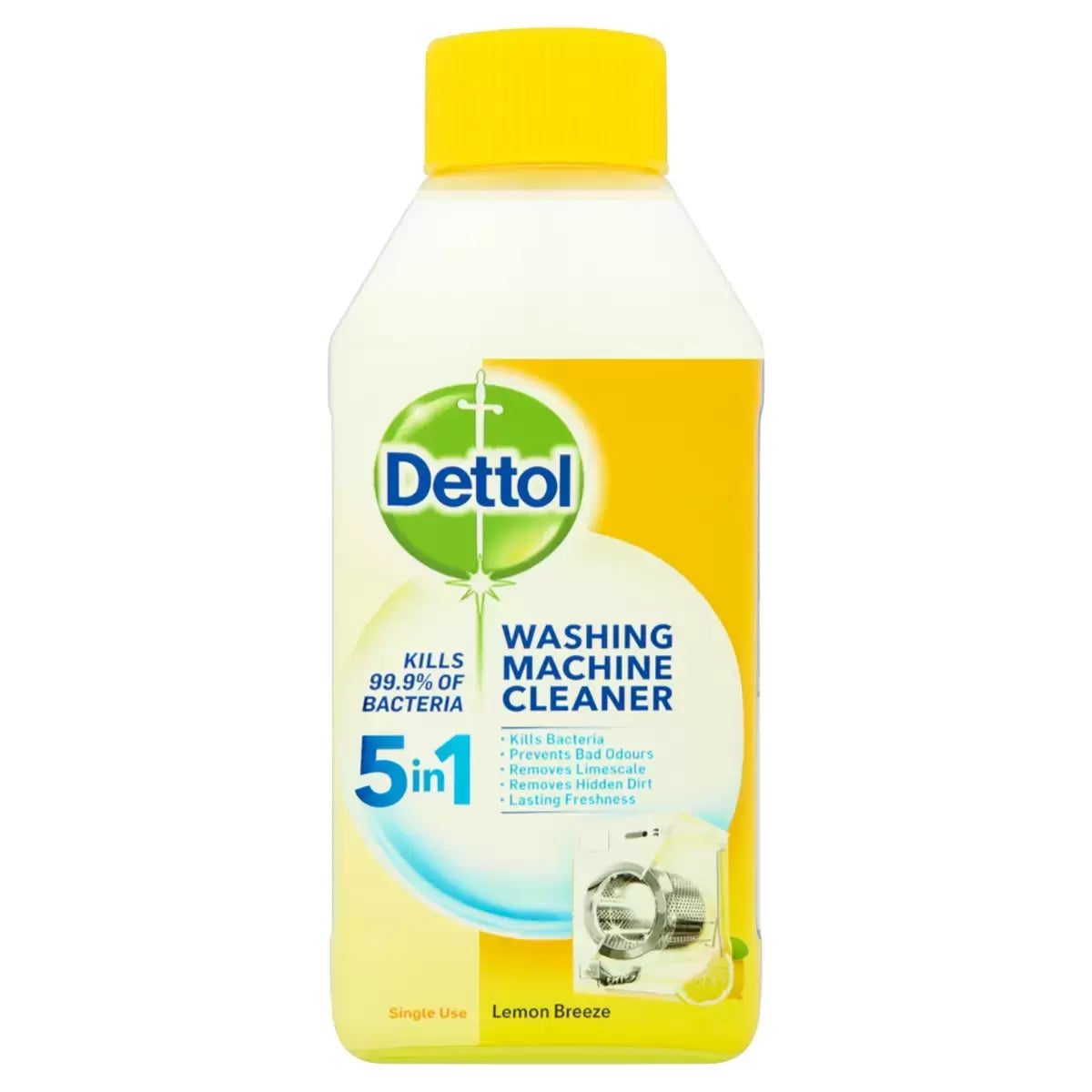Dettol Citrus Washing Machine Cleaner, 3-pack (250ml) for deep cleaning