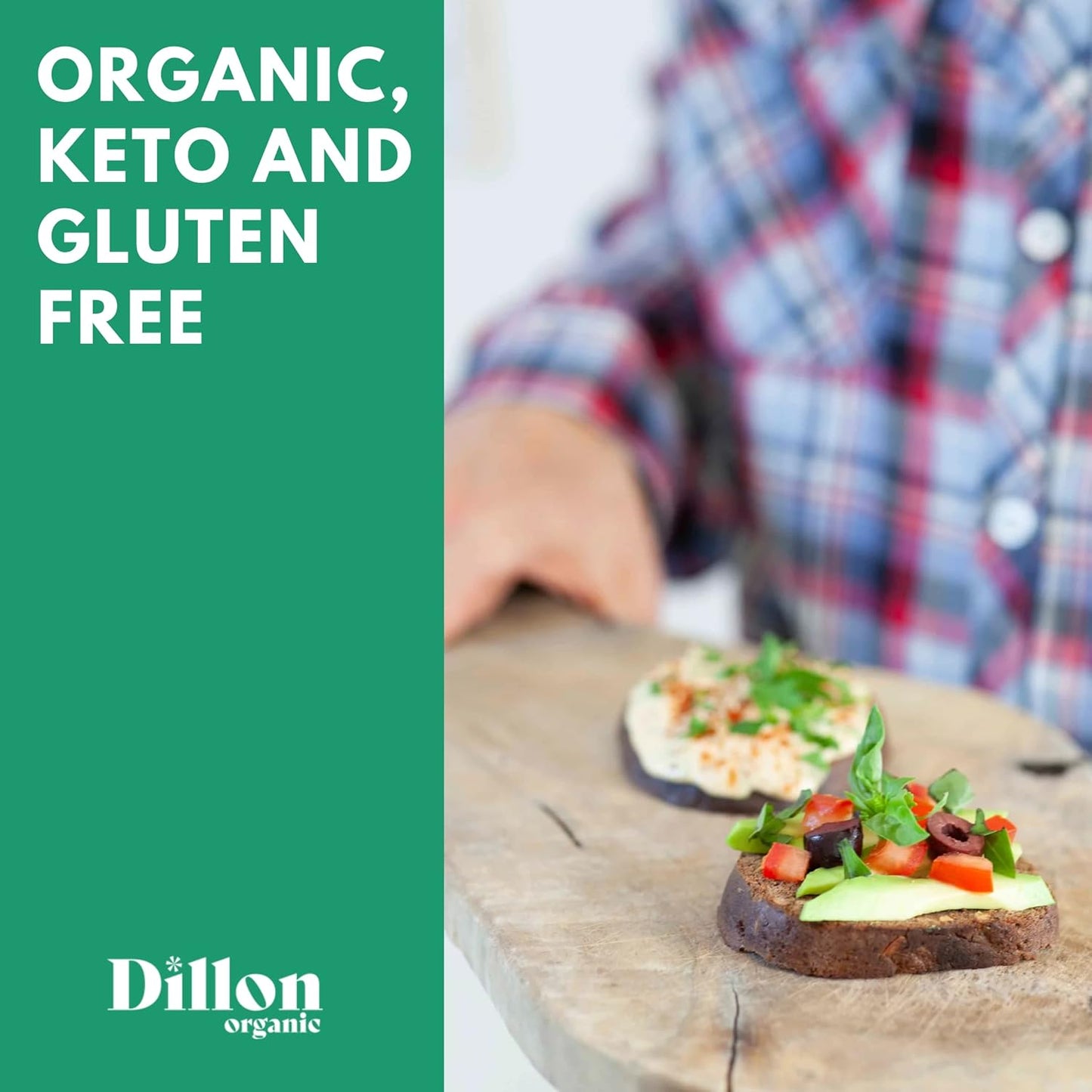 Dillon organic keto flaxseed bread pack