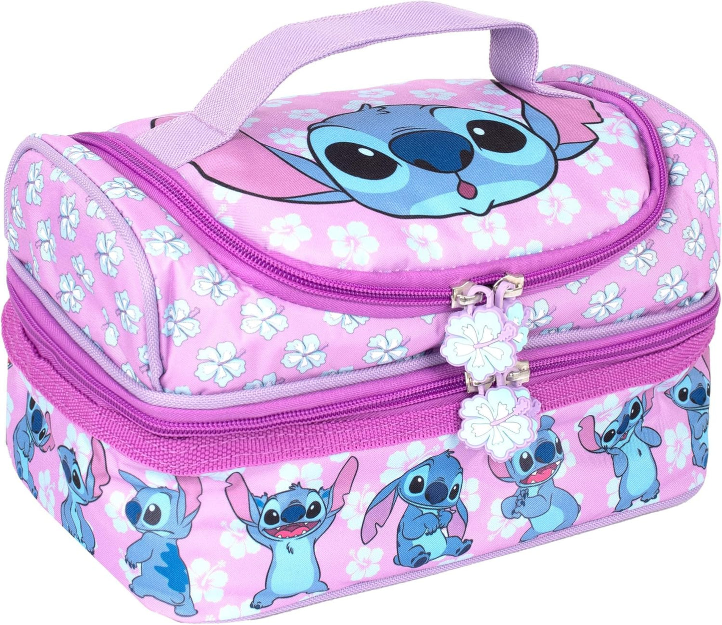 Disney Stitch insulated double compartment lunch bag