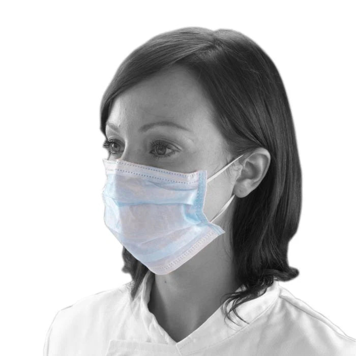 Latex free medical face masks