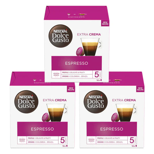 Dolce Gusto espresso pods for strong black coffee