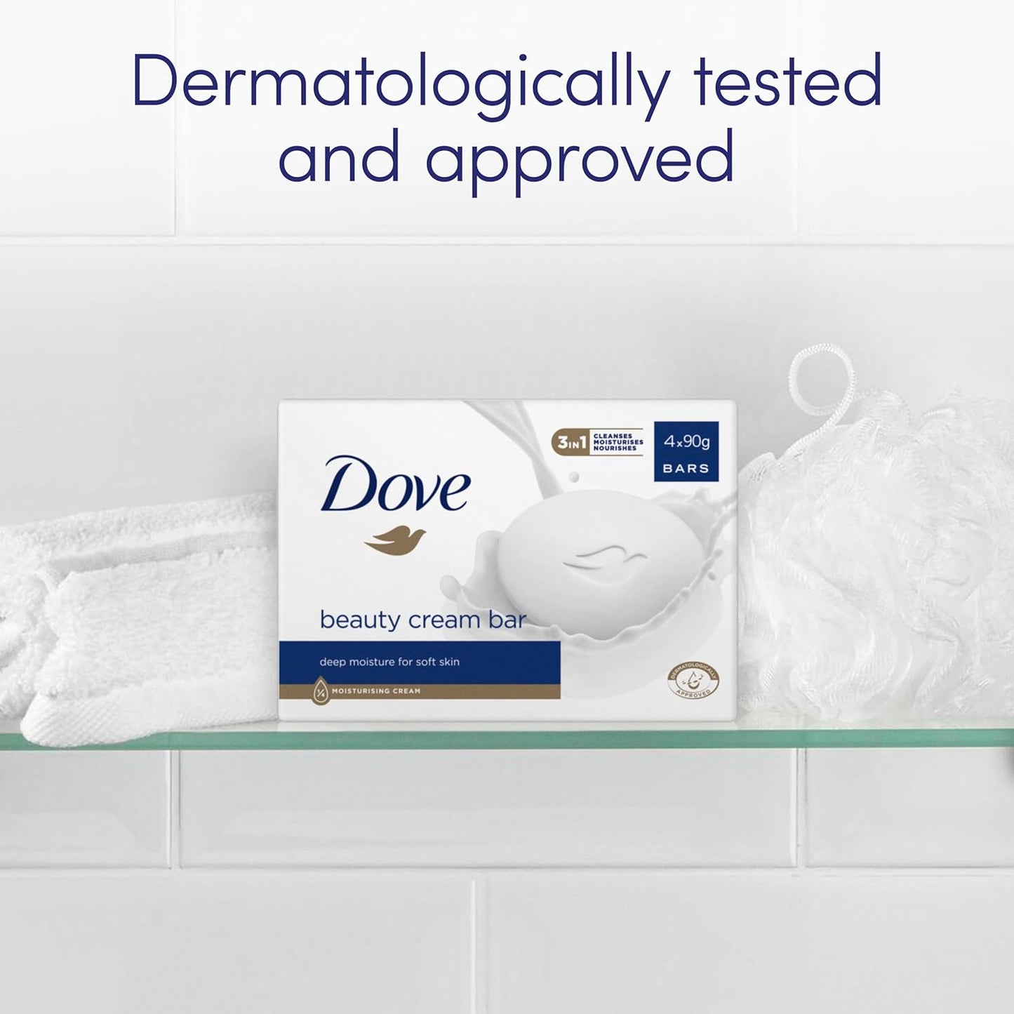 UK seller of Dove soap bars with gentle cleansing and hydration