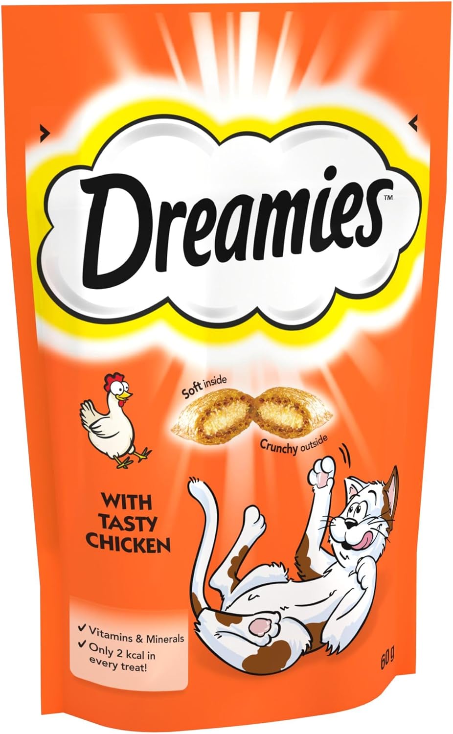 DREAMIES chicken cat treats 8 pouch pack