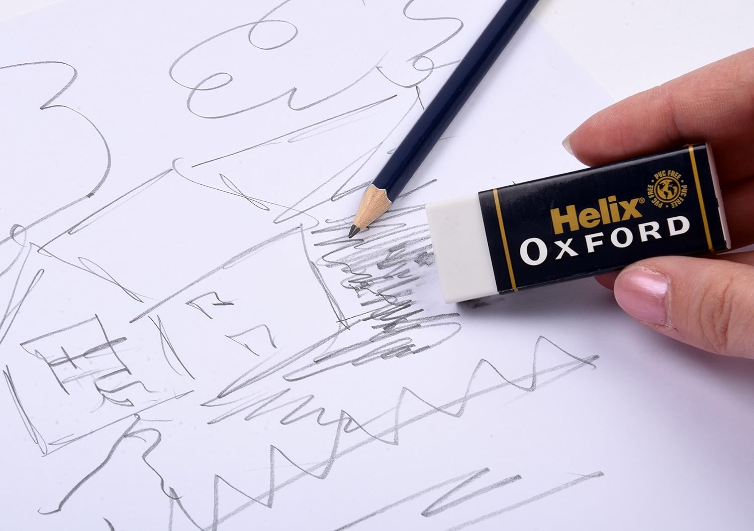 Durable Helix erasers ideal for neat corrections