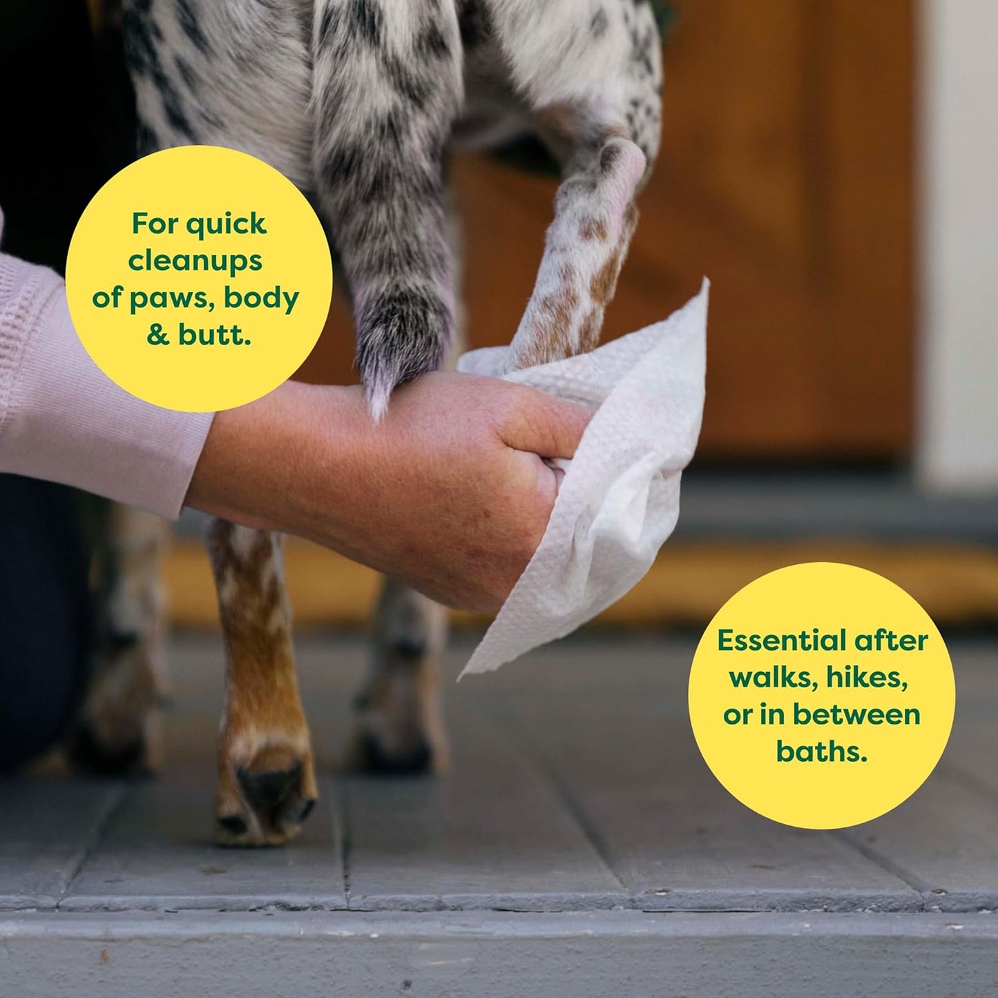Cleaning wipes for dogs’ body, paws, and butt – Earth Rated