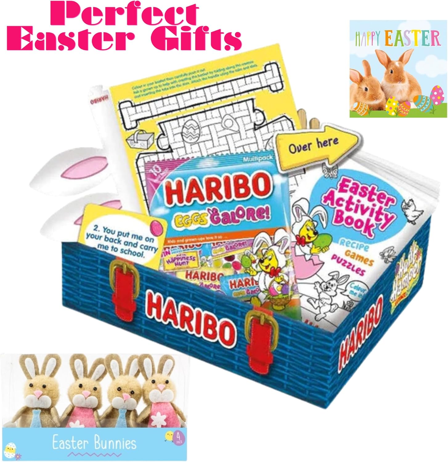 320g Easter Haribo hamper with fruity treats for kids